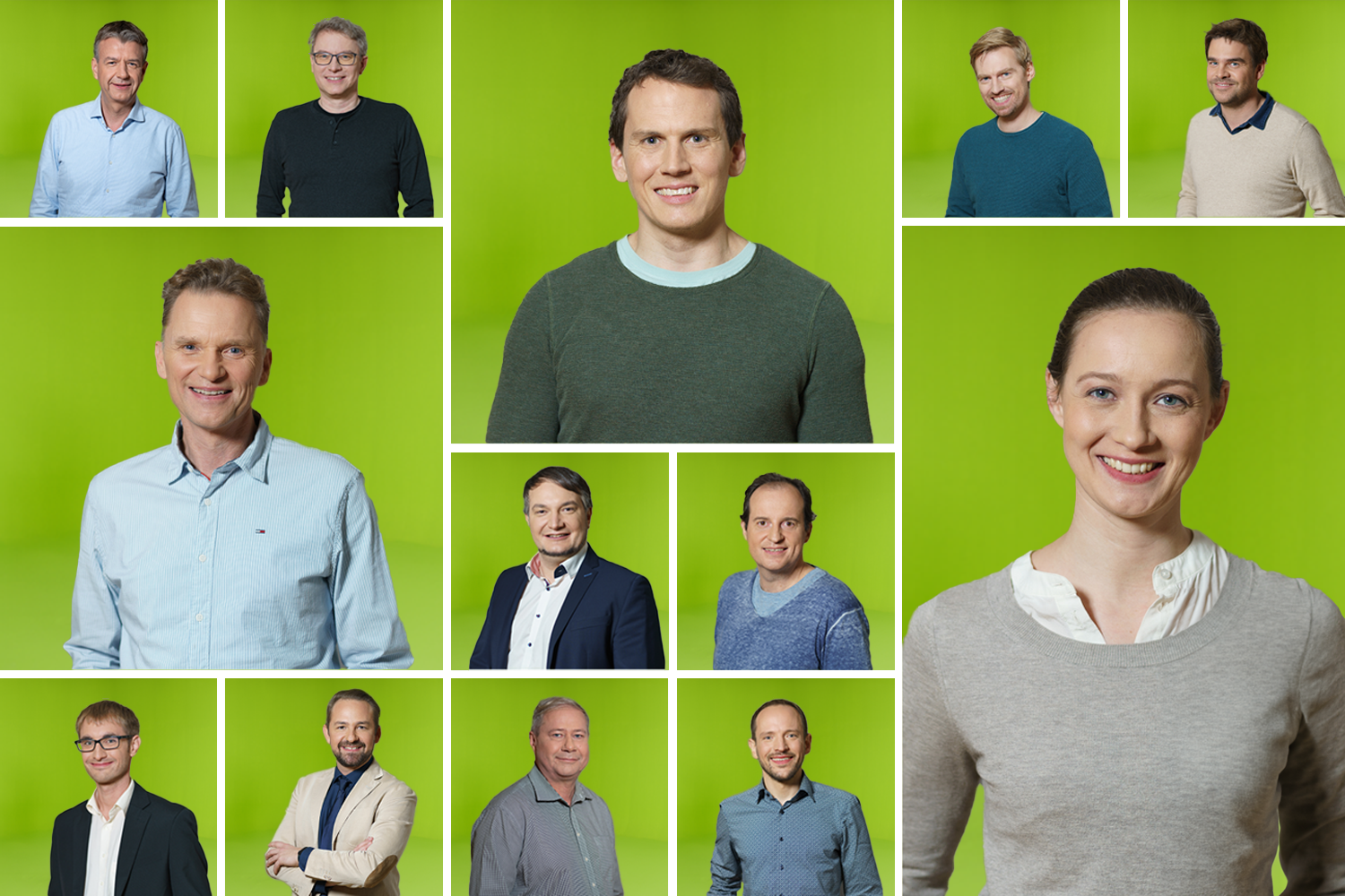 Collage of top wikifolio traders during the tradershoot 2021